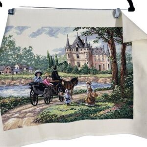 M'Lady's Chateau finished Lebron And Dimensions Vintage Counted Cross Stitch ‘95